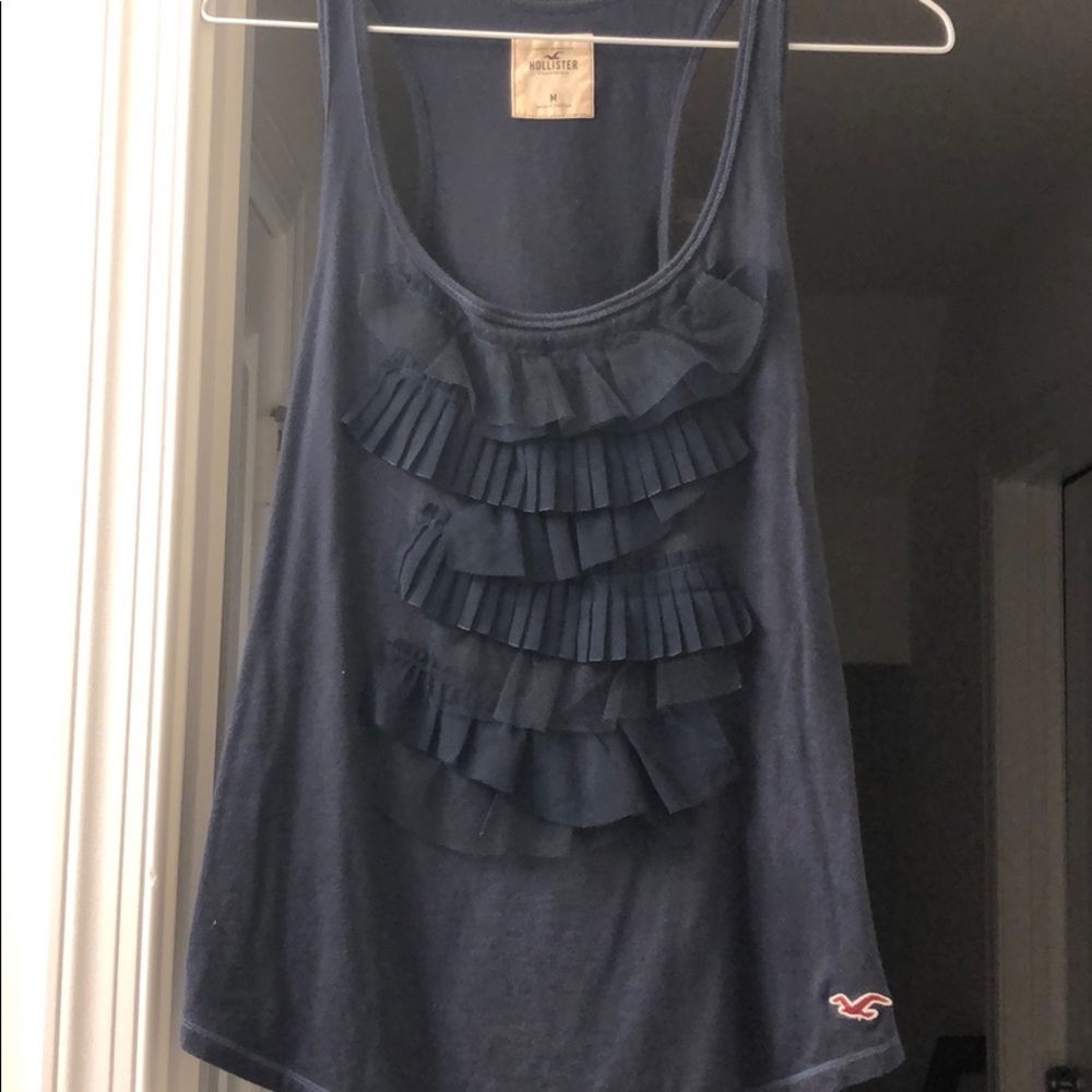 Hollister ruffle tank top